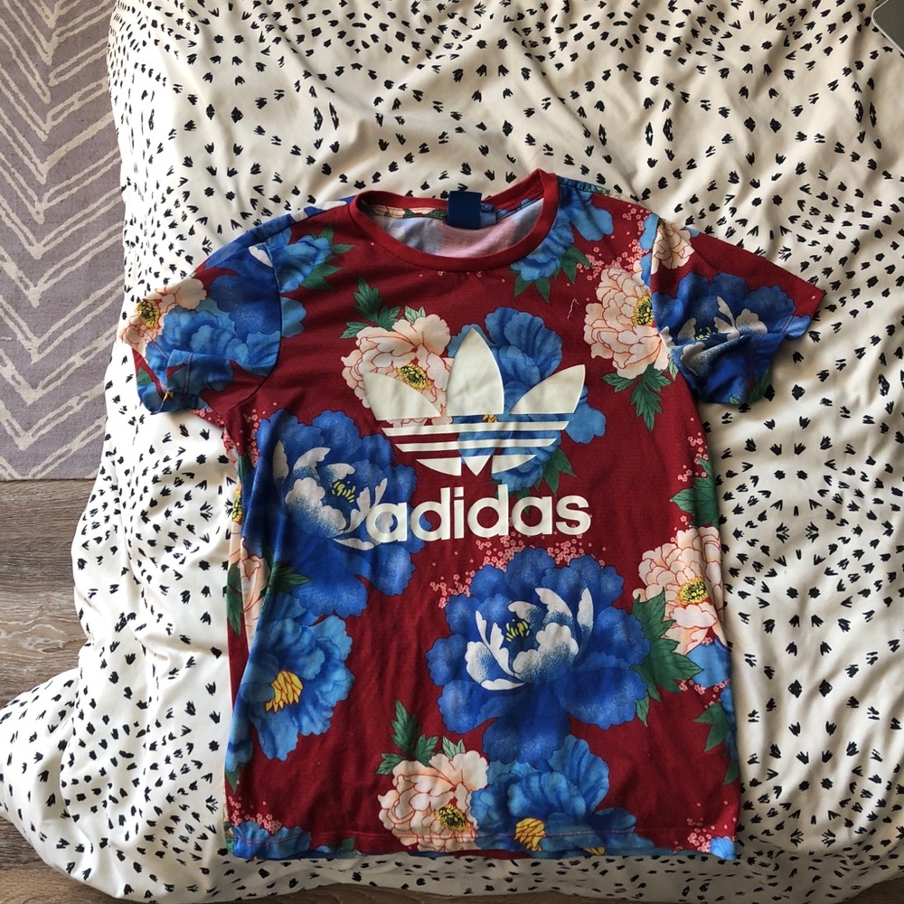 adidas floral shirt